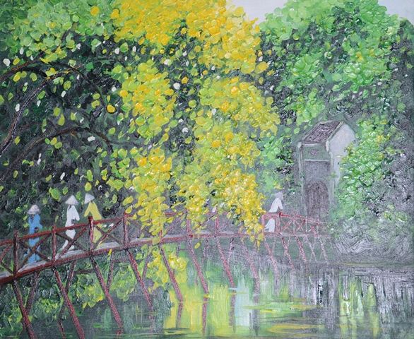 Tranh Sơn Dầu Cầu Thê Húc